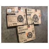 Lot of Commercial Electric 20 in. 3-Speed High Velocity Shroud Floor Fan  Customer Returns See Pictures