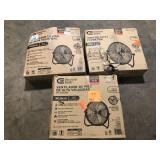Lot of Commercial Electric 20 in. 3-Speed High Velocity Shroud Floor Fan  Customer Returns See Pictures
