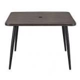 StyleWell Mix and Match 42 in. Faux Wood Outdoor Dining Table Customer Returns See Pictures