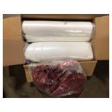 Hampton Bay 24 in. x 24 in. Two Piece Deep Seating Outdoor Lounge Chair Cushion in Chili  Customer Returns See Pictures