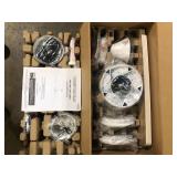 Hampton Bay Nevali 52 in. White Changing LED Indoor Smart Hubspace Ceiling Fan with Light and Remote Control Included  Customer Returns See Pictures