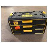 DEWALT Toughsystem 2.0, 12.3 in. W Tool Box 3-Drawer  Customer Returns See Pictures