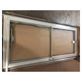Andersen 3000 Series 36 in. x 80 in. Sandtone Left-Hand/Outswing Full View Retractable Aluminum Storm Door  Customer Returns See Pictures