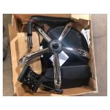 MAYKOOSH Black Adjustable Drafting Stool with Wheels and Backrest, Faux Leather Space-Saving Rolling Stool  Customer Returns See Pictures