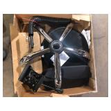 MAYKOOSH Black Adjustable Drafting Stool with Wheels and Backrest, Faux Leather Space-Saving Rolling Stool  Customer Returns See Pictures