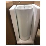 Swiss Madison Sublime Rounded Basin Pedestal Sink in Glossy White  Customer Returns See Pictures