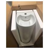 Swiss Madison Sublime Rounded Basin Pedestal Sink in Glossy White  Customer Returns See Pictures