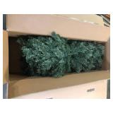 Home Decorators Collection 7.5 ft Kenwood Frasier Fir Flocked LED Pre-Lit Artificial Christmas Tree with 1000 Warm White Lights Customer Returns See Pictures