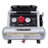 Husky 1 Gal. 135 PSI Portable Electric Quiet Air Compressor Customer Returns See Pictures