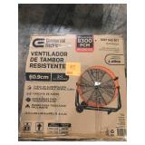 Commercial Electric 24 in. 2-Speed Heavy Duty Tilt Drum Fan  Customer Returns See Pictures