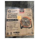 Commercial Electric 24 in. 2-Speed Heavy Duty Tilt Drum Fan  Customer Returns See Pictures