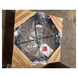 Hampton Bay Windgate 40 in. Dia. Round Steel Wood Burning Fire Pit with Spark Guard  Customer Returns See Pictures