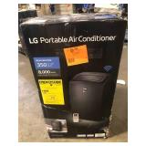 LG 8,000 BTU (12,000 BTU ASHRAE) 115-Volt Portable Air Conditioner Cools 350 Sq. Ft. with Dehumidifier and Wi-Fi in Gray Missing Pieces  Customer Returns See Pictures