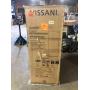 Vissani 7.1 cu. ft. Top Freezer Refrigerator in Stainless Steel Look Damaged on Top Back Corner Customer Returns See Pictures
