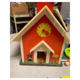 Fischer Price school house w/people
