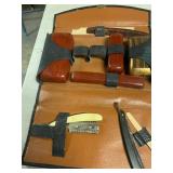 Mens travel kit, shoe kit, clippers