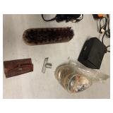 Mens travel kit, shoe kit, clippers