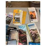 Vintage maps, cigar boxes, lots of misc