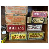 Vintage maps, cigar boxes, lots of misc