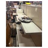 2 sided gondola shelving, NOT contents--BRING HELP TO LOAD