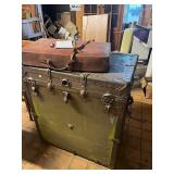 Large trunk and suitcase--BRING HELP TO LOAD
