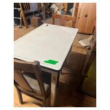 Enamel table and chairs