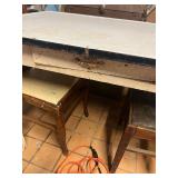 Enamel table and chairs