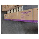 PURPLE LEAF 10 ft. Octagon Aluminum Outdoor Patio Cantilever Umbrella Offset 360° Rotation Umbrella with Base, Beige