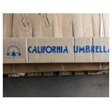 California Umbrella Market Patio Umbrella-Blood Orange