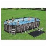 Bestway Power Steel 22’ x 12’ x 48’’ Above Ground Oval Pool Set