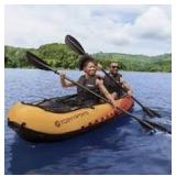 Tobin Sports Inflatable 2-Person Kayak-Orange