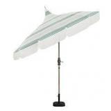 Hampton Bay 9 ft. Aluminum Market Auto Tilt Patio Umbrella in Elsa Stripe