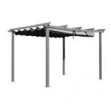 VEIKOUS 10 ft. x 13 ft. Aluminum Outdoor Patio Pergola with Retractable Sun Shade Canopy Cover