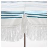 Hampton Bay 9 ft. Aluminum Market Auto Tilt Patio Umbrella in Elsa Stripe