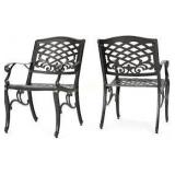 2ct Covington Outdoor Dining Chairs - Hammered Bronze
