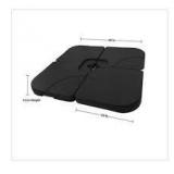 Westin Outdoor 4-Piece Universal Standard Cross Patio Umbrella Base