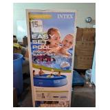 Intex 15ft x 42in Easy Set Inflatable Above Ground Swimming Pool w/ Pump - 26165S