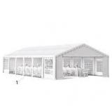 20 ft. x 40 ft. Large Outdoor Canopy Wedding Party Tent in White with Removable Side Walls