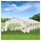20 ft. x 40 ft. Large Outdoor Canopy Wedding Party Tent in White with Removable Side Walls