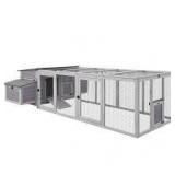 Large Hen House with Run for 4-6 Chickens