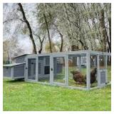 Large Hen House with Run for 4-6 Chickens