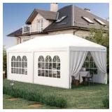 Quictent 10x20 Party Tent Outdoor Gazebo Wedding Canopy for Backyard with Removable Sidewalls