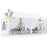 Quictent 10x20 Party Tent Outdoor Gazebo Wedding Canopy for Backyard with Removable Sidewalls