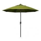 CALIFORNIA UMBRELLA 9 ft. Aluminum Auto Tilt Patio Umbrella in Kiwi Olefin