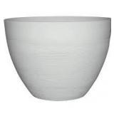 CHG Decatur 20 in. Starlight White Resin Planter