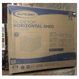 SUNCAST Glide Top 5 ft. W x 7 ft. D Plastic Shed (31.84 sq. ft.)