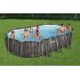 Bestway Power Steel 22’ x 12’ x 48’’ Above Ground Oval Pool Set
