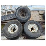 Set of 3 - 4 Bolt Utility Tires