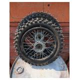 Pair of Dirt Bike Studded Tires