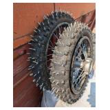 Pair of Dirt Bike Studded Tires